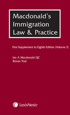 MacDonald / Macdonald / Toal | McDonald's Immigration Law and Practice. First Supplement to Eighth Edition. | Buch | 978-1-4057-6333-2 | sack.de