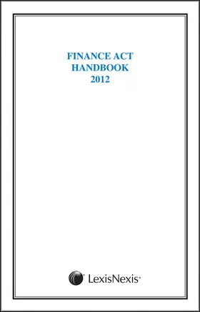  Finance Act Handbook | Buch |  Sack Fachmedien