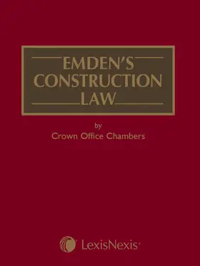Bartlett / Alleyne / Chalmers |  Emden's Construction Law by Crown Office Chambers | Loseblattwerk |  Sack Fachmedien