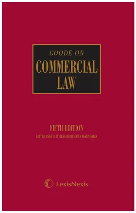 Goode |  Goode on Commercial Law | Buch |  Sack Fachmedien