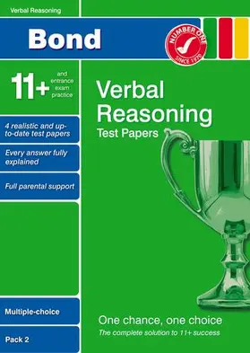 Down |  Bond 11+ Test Papers Verbal Reasoning Multiple-Choice Pack 2 | Buch |  Sack Fachmedien