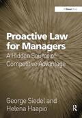 Siedel / Haapio |  Proactive Law for Managers | Buch |  Sack Fachmedien