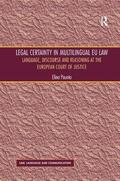 Paunio |  Legal Certainty in Multilingual EU Law | Buch |  Sack Fachmedien