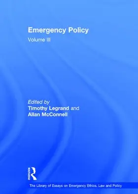 McConnell / Legrand |  Emergency Policy | Buch |  Sack Fachmedien