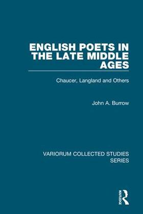 Burrow | English Poets in the Late Middle Ages | Buch | 978-1-4094-4455-8 | sack.de