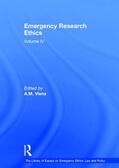 Viens |  Emergency Research Ethics | Buch |  Sack Fachmedien