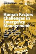 Owen |  Human Factors Challenges in Emergency Management | Buch |  Sack Fachmedien