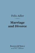 Adler |  Marriage and Divorce (Barnes & Noble Digital Library) | eBook | Sack Fachmedien