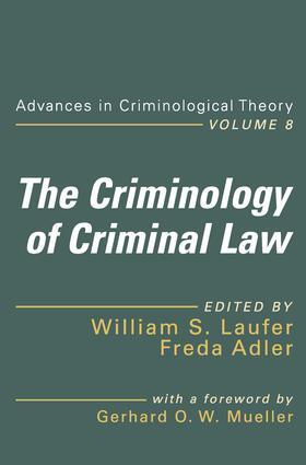 Laufer / Adler | The Criminology of Criminal Law | Buch | 978-1-4128-4964-7 | sack.de