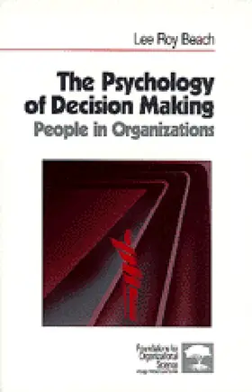 Beach / Connolly |  The Psychology of Decision Making | Buch |  Sack Fachmedien