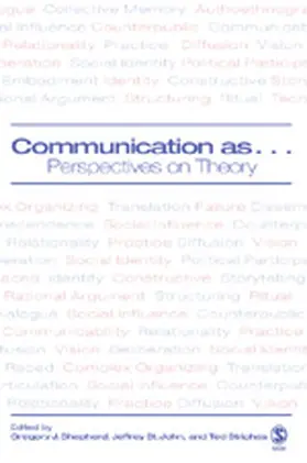 Shepherd / St. John / Striphas |  Communication as ... | Buch |  Sack Fachmedien