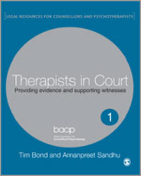 Bond / Sandhu | Therapists in Court | Buch | 978-1-4129-1267-9 | sack.de