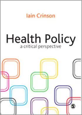 Crinson | Health Policy | Buch | 978-1-4129-2286-9 | www.sack.de