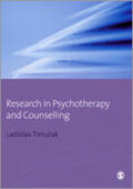 Timulak |  Research in Psychotherapy and Counselling | Buch |  Sack Fachmedien