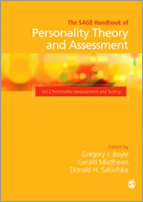 Boyle / Matthews / Saklofske |  The SAGE Handbook of Personality Theory and Assessment | Buch |  Sack Fachmedien