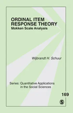 van Schuur |  Ordinal Item Response Theory | Buch |  Sack Fachmedien