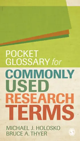 Holosko / Thyer |  Pocket Glossary for Commonly Used Research Terms | Buch |  Sack Fachmedien