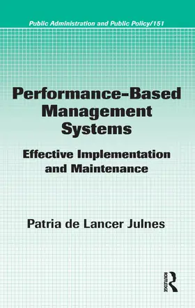 Julnes |  Performance-Based Management Systems | Buch |  Sack Fachmedien