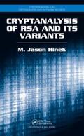Hinek |  Cryptanalysis of RSA and Its Variants | Buch |  Sack Fachmedien
