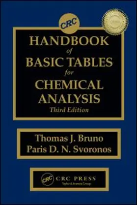 Bruno / Svoronos | CRC Handbook of Basic Tables for Chemical Analysis | Buch | 978-1-4200-8042-1 | www.sack.de