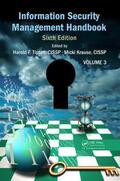 Tipton / Krause |  Information Security Management Handbook, Volume 3 | Buch |  Sack Fachmedien