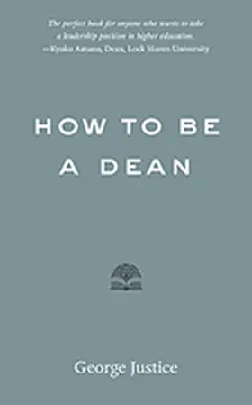 Justice |  How to Be a Dean | eBook | Sack Fachmedien