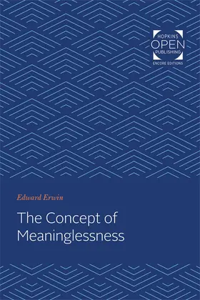 Erwin |  The Concept of Meaninglessness | eBook | Sack Fachmedien