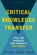 Leonard-Barton / Swap / Barton |  Critical Knowledge Transfer | Buch |  Sack Fachmedien