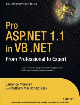 Moroney / MacDonald / Franklin |  Pro ASP.NET 1.1 in VB .NET | eBook | Sack Fachmedien