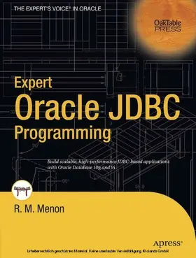 Menon | Expert Oracle JDBC Programming | E-Book | sack.de