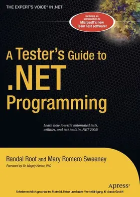 Sweeney / Root | A Tester's Guide to .NET Programming | E-Book | sack.de