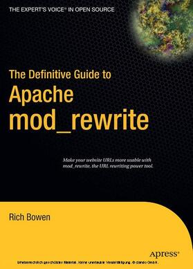 Bowen | The Definitive Guide to Apache mod_rewrite | E-Book | sack.de