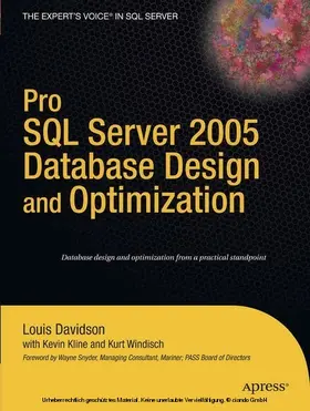 Windisch / Kline / Davidson | Pro SQL Server 2005 Database Design and Optimization | E-Book | sack.de