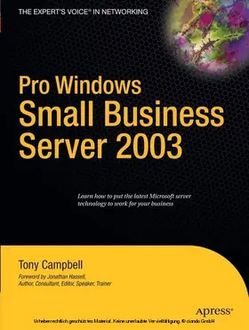 Campbell | Pro Windows Small Business Server 2003 | E-Book | sack.de