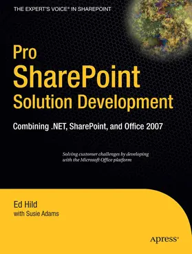 Hild / Adams | Pro SharePoint Solution Development | E-Book | www.sack.de