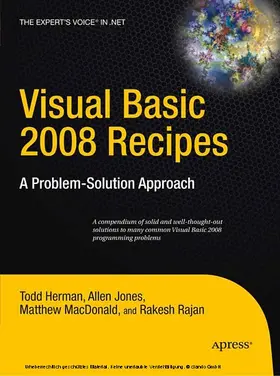 Rajan / Herman / Jones | Visual Basic 2008 Recipes | E-Book | www.sack.de