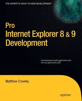 Crowley | Pro Internet Explorer 8 & 9 Development | E-Book | sack.de