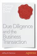 Berkman |  Due Diligence and the Business Transaction | Buch |  Sack Fachmedien