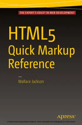 Jackson | HTML5 Quick Markup Reference | E-Book | www.sack.de