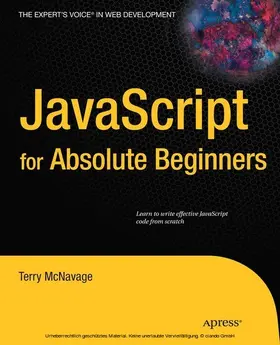 McNavage |  JavaScript for Absolute Beginners | eBook | Sack Fachmedien
