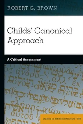 Brown |  Childs' Canonical Approach | Buch |  Sack Fachmedien