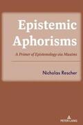 Rescher |  Epistemic Aphorisms | Buch |  Sack Fachmedien