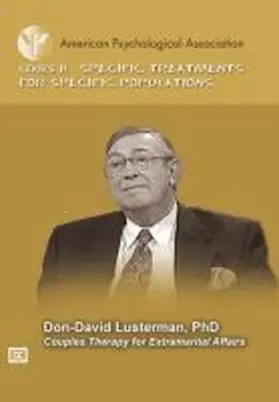 Lusterman |  Couples Therapy for Extramarital Affairs | Sonstiges |  Sack Fachmedien