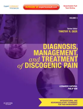 Kapural / Kim / Deer | Diagnosis, Management, and Treatment of Discogenic Pain | Buch | 978-1-4377-2218-5 | www.sack.de