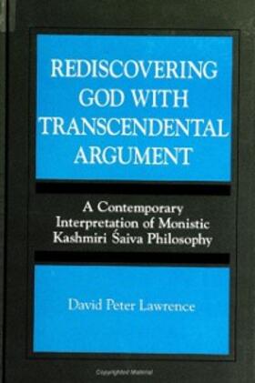 Lawrence |  Rediscovering God with Transcendental Argument | eBook | Sack Fachmedien
