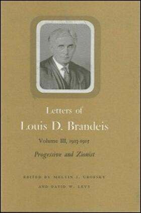 Brandeis / Urofsky / Levy |  Letters of Louis D. Brandeis | eBook | Sack Fachmedien