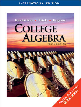Gustafson / Frisk |  College Algebra | Buch |  Sack Fachmedien