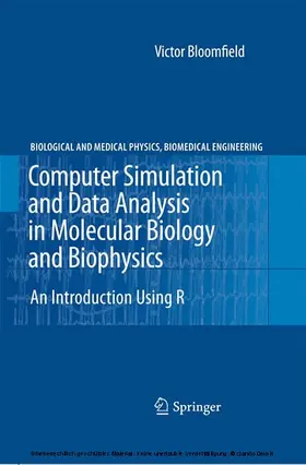 Bloomfield | Computer Simulation and Data Analysis in Molecular Biology and Biophysics | E-Book | sack.de