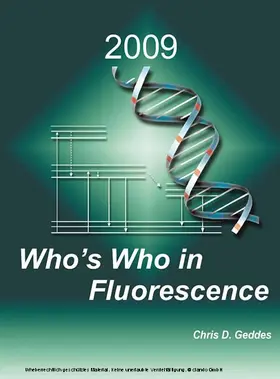 Geddes |  Who's Who in Fluorescence 2009 | eBook | Sack Fachmedien