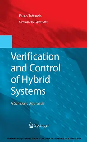 Tabuada |  Verification and Control of Hybrid Systems | eBook | Sack Fachmedien